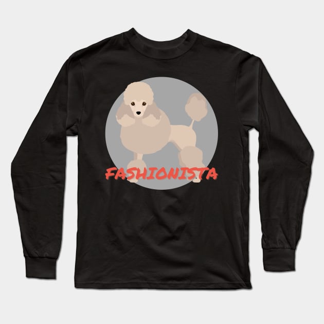 Fashion Show Poodle Long Sleeve T-Shirt by Sleepy Time Tales